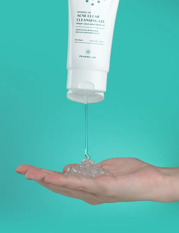 เจลล้างหน้า Pharmular Acne Clear Cleansing Gel